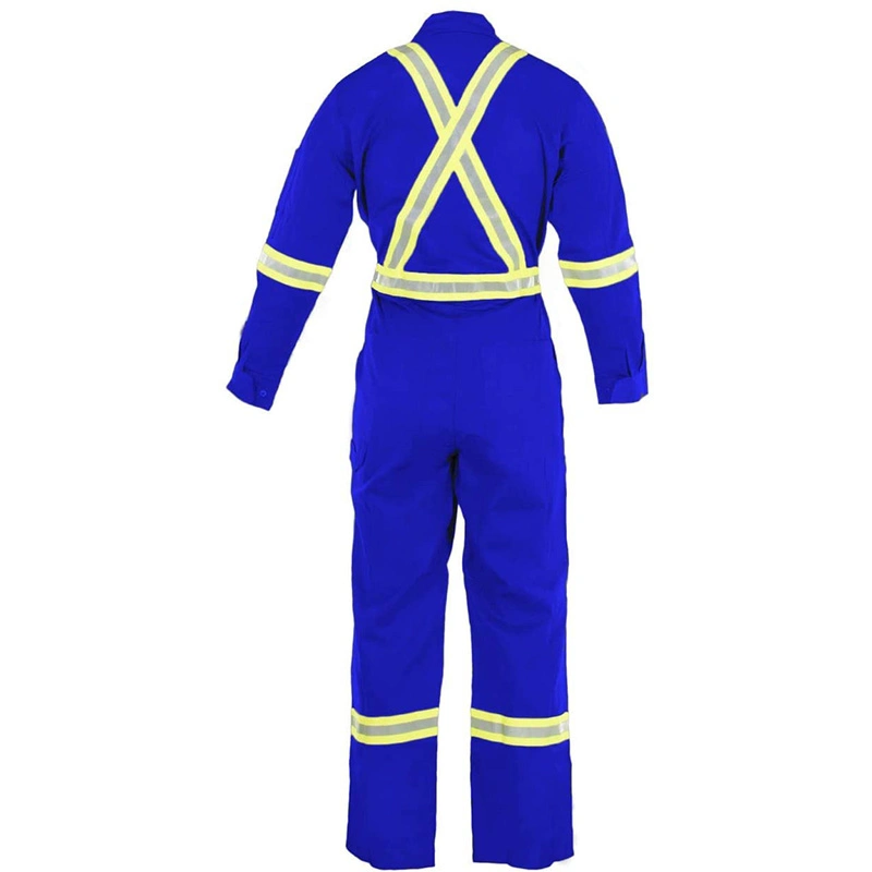 Fr Flame Retardant Anti-Static Coverall for Wild Working with En20471 Reflective Band