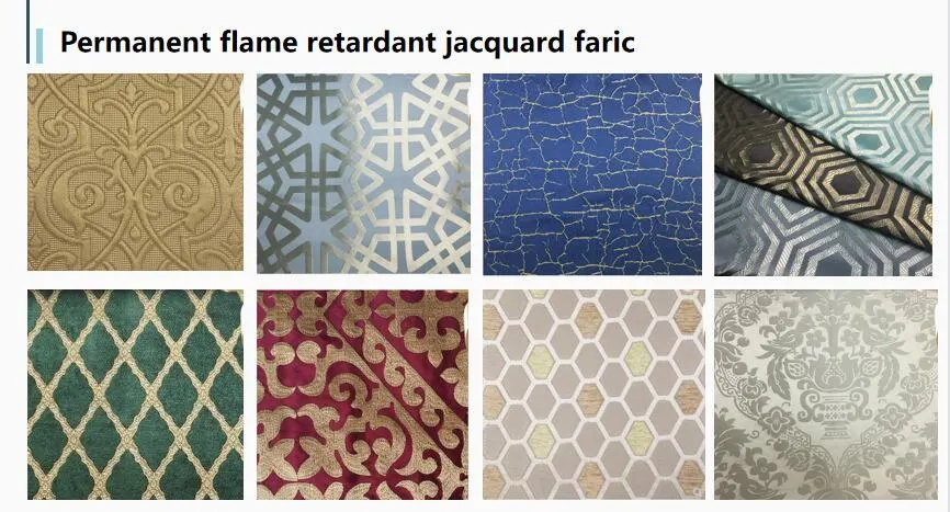 High Quality Home Textile Inherent Fire Retardant Curtain Fabric