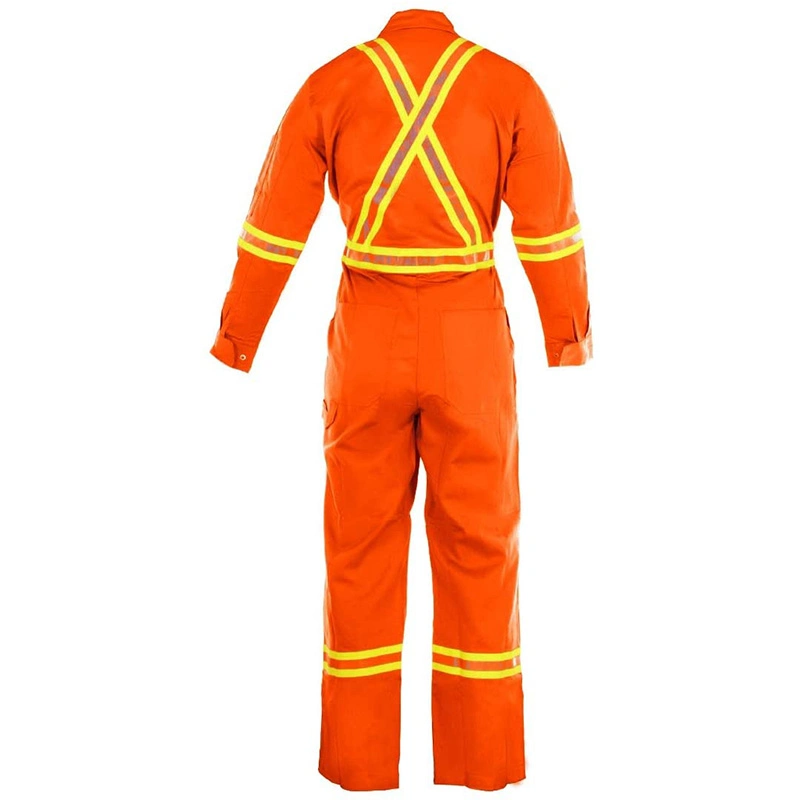 Fr Flame Retardant Anti-Static Coverall for Wild Working with En20471 Reflective Band